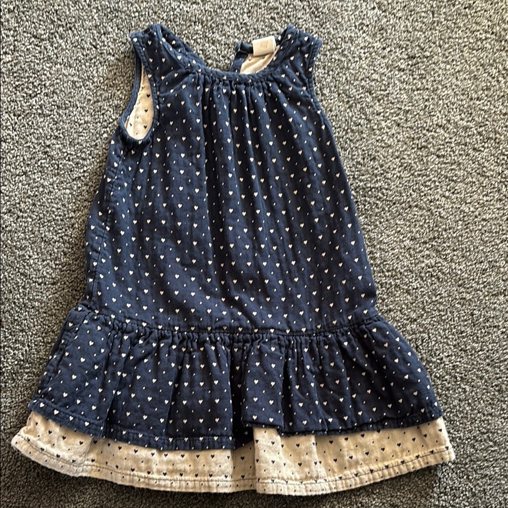 Tucker + Tate Blue Sleeveless Sundress with Crew Neck